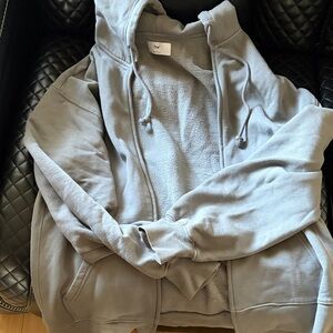 TNA Gray Zip-Up Hoodie